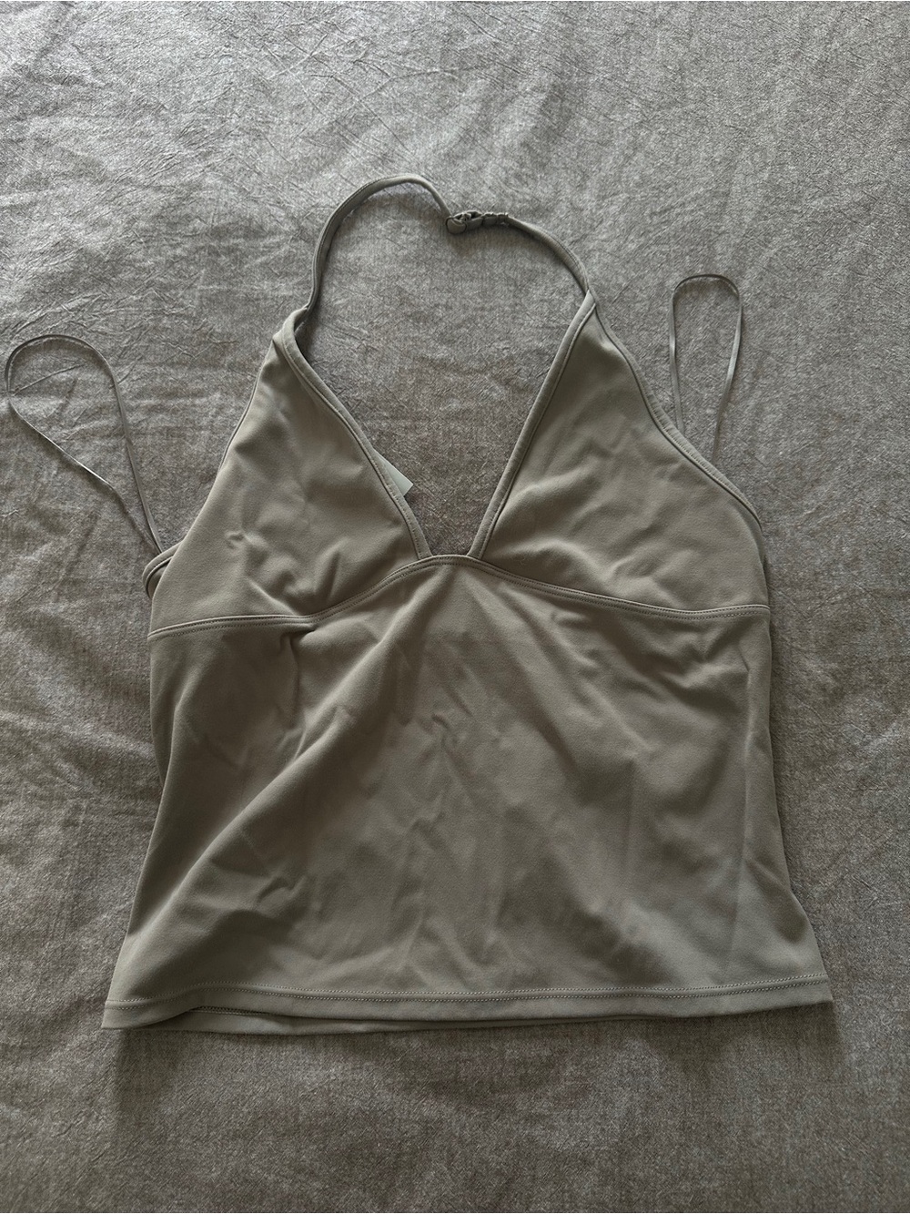 Garage Taupe V-Neck Adjustable Strap Cami